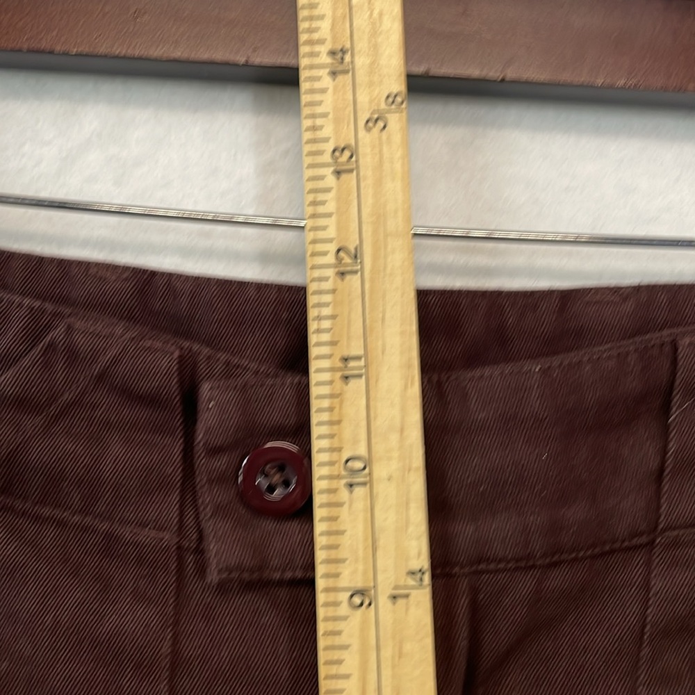 Jungles Jungles Mens Sz 30 Grazie Cotton Pants Brown Embroidered Relaxed - Picture 11 of 13